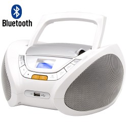 CP450 - Modern Combo CD/MP3 + Radio FM PLL con Bluetooth Blanco