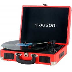 XXVT3 - Vintage Suitcase Turntable Red