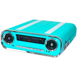 01TT18 - Tocadiscos Modern Vintage Con Encoding Azul