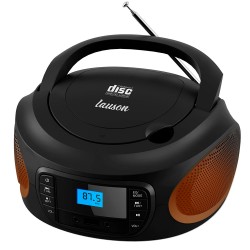 LLB998 - Boombox Radio/CD player with lights Black
