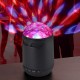SS103 - Portable speaker with disco lights Black
